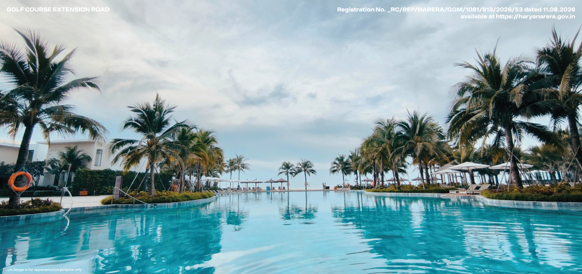 Godrej Verano — Miami-Inspired Pool, Artist's Impression