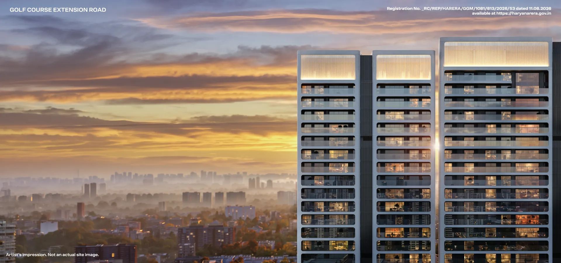 Godrej Verano, Sector 63A Gurugram — Tower Exterior