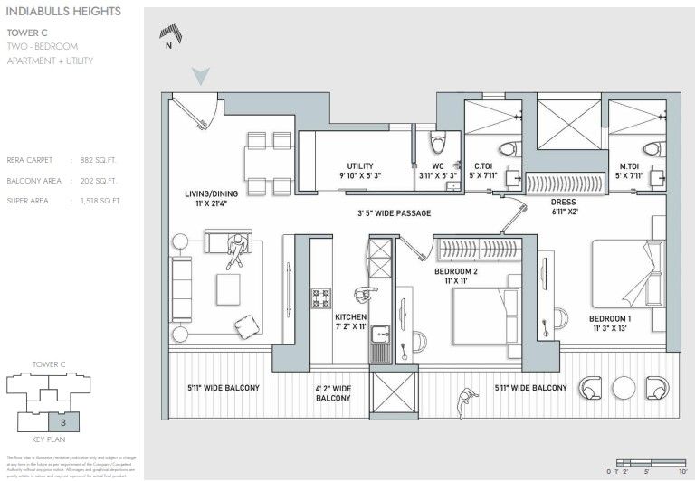Indiabulls Heights — Floor Plan 1