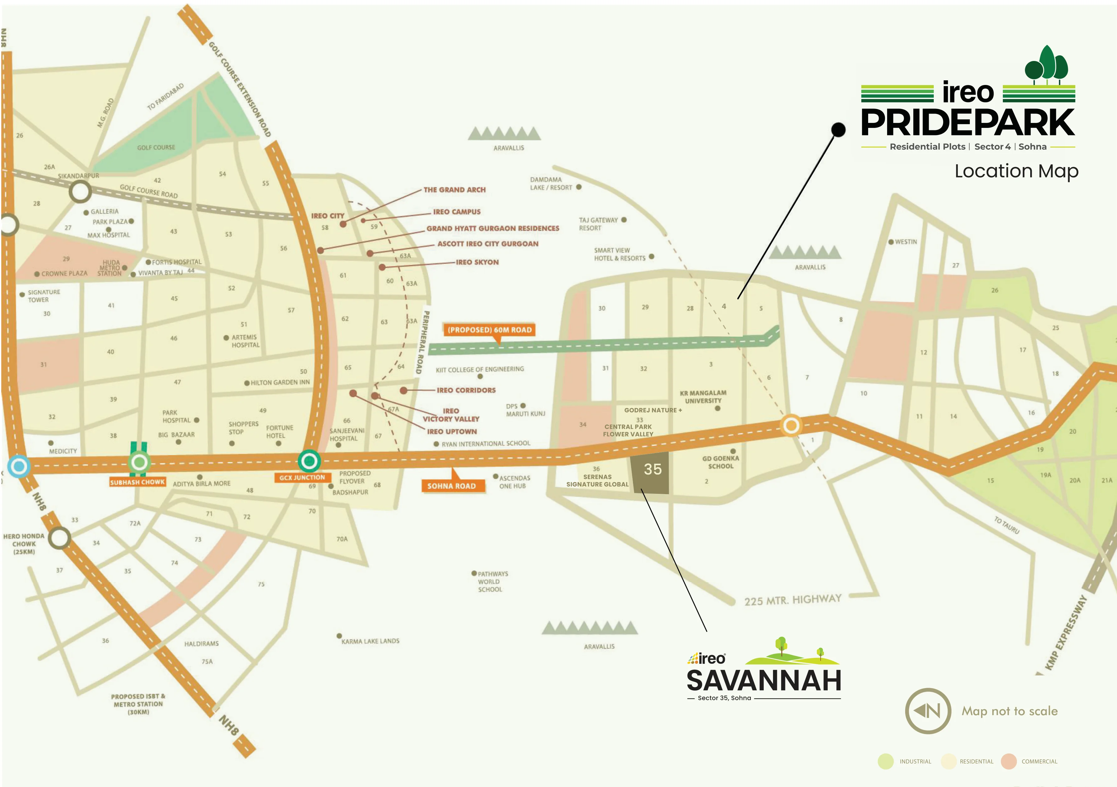 Ireo Pridepark — Location Map