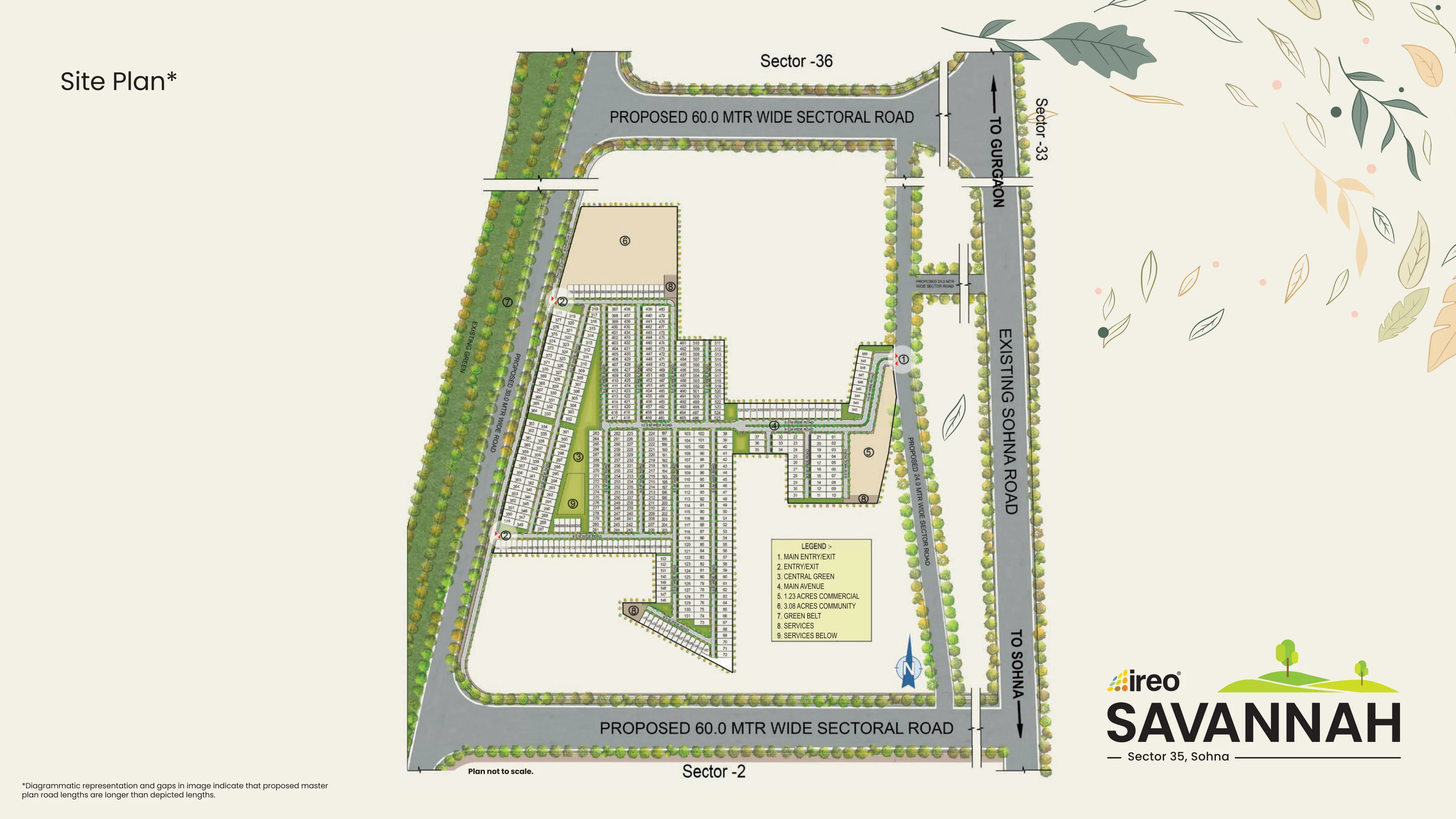 Ireo Savannah — Site Plan, Sector 35, Sohna
