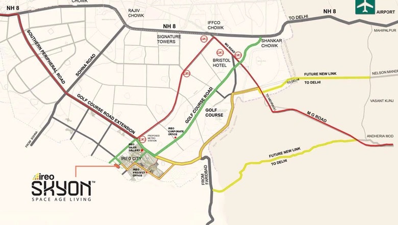 Ireo Skyon — Location Map, Sector 60