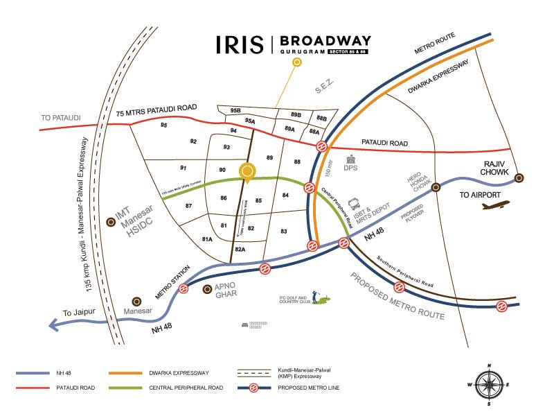 Iris Broadway — Location Map