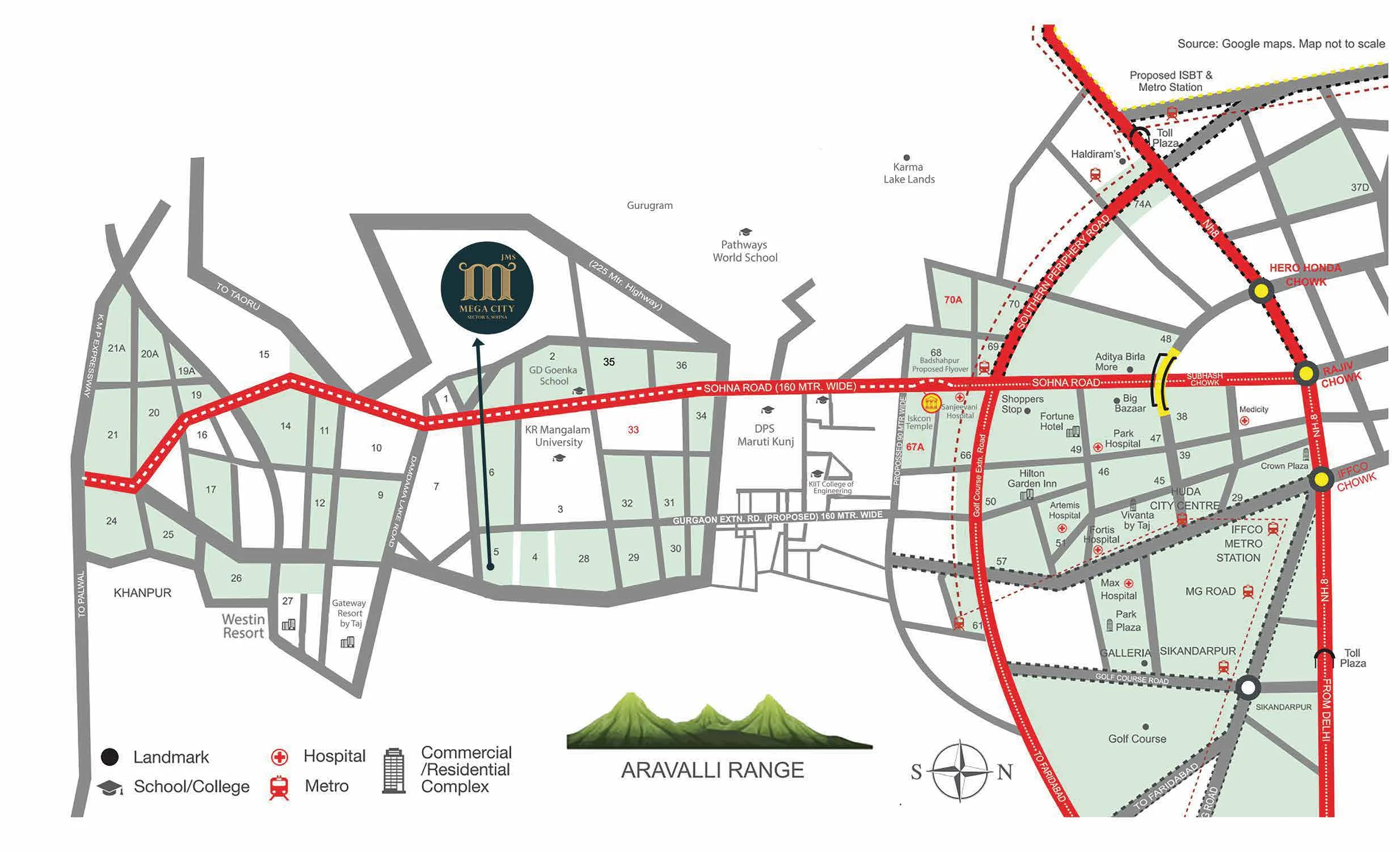 JMS Mega City — Location Map