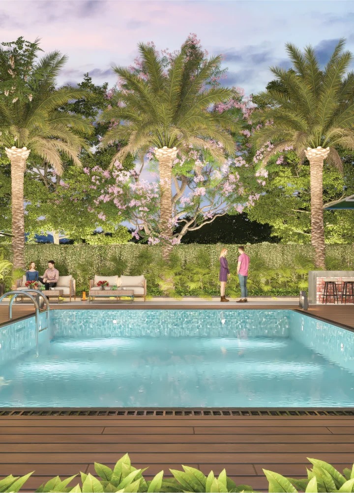 Kashi Residences — Clubhouse Infinity Pool (Developer Render)
