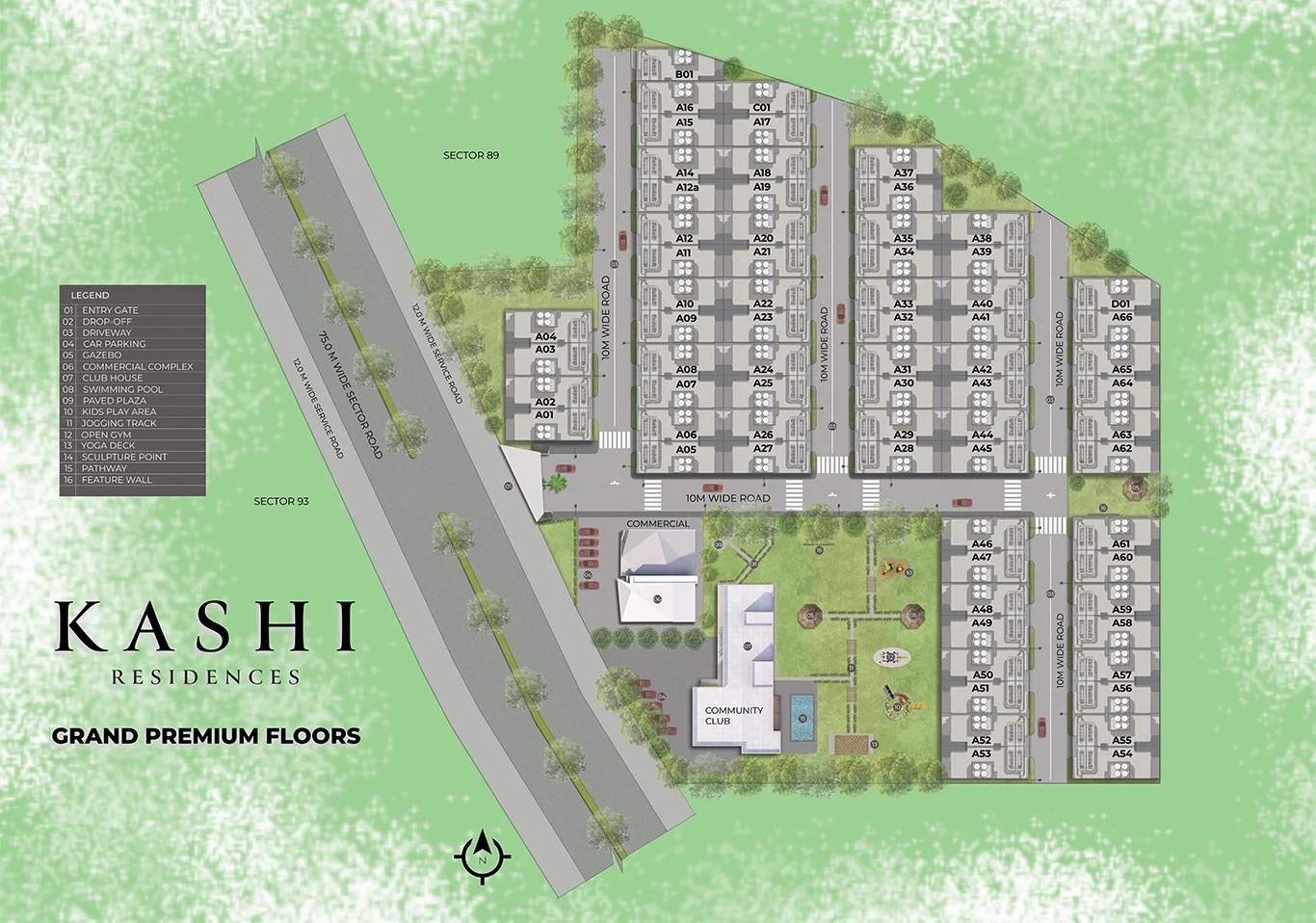 Kashi Residences — Master Layout Plan