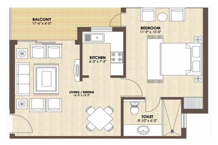 Kashish Manor One — Floor Plan 1