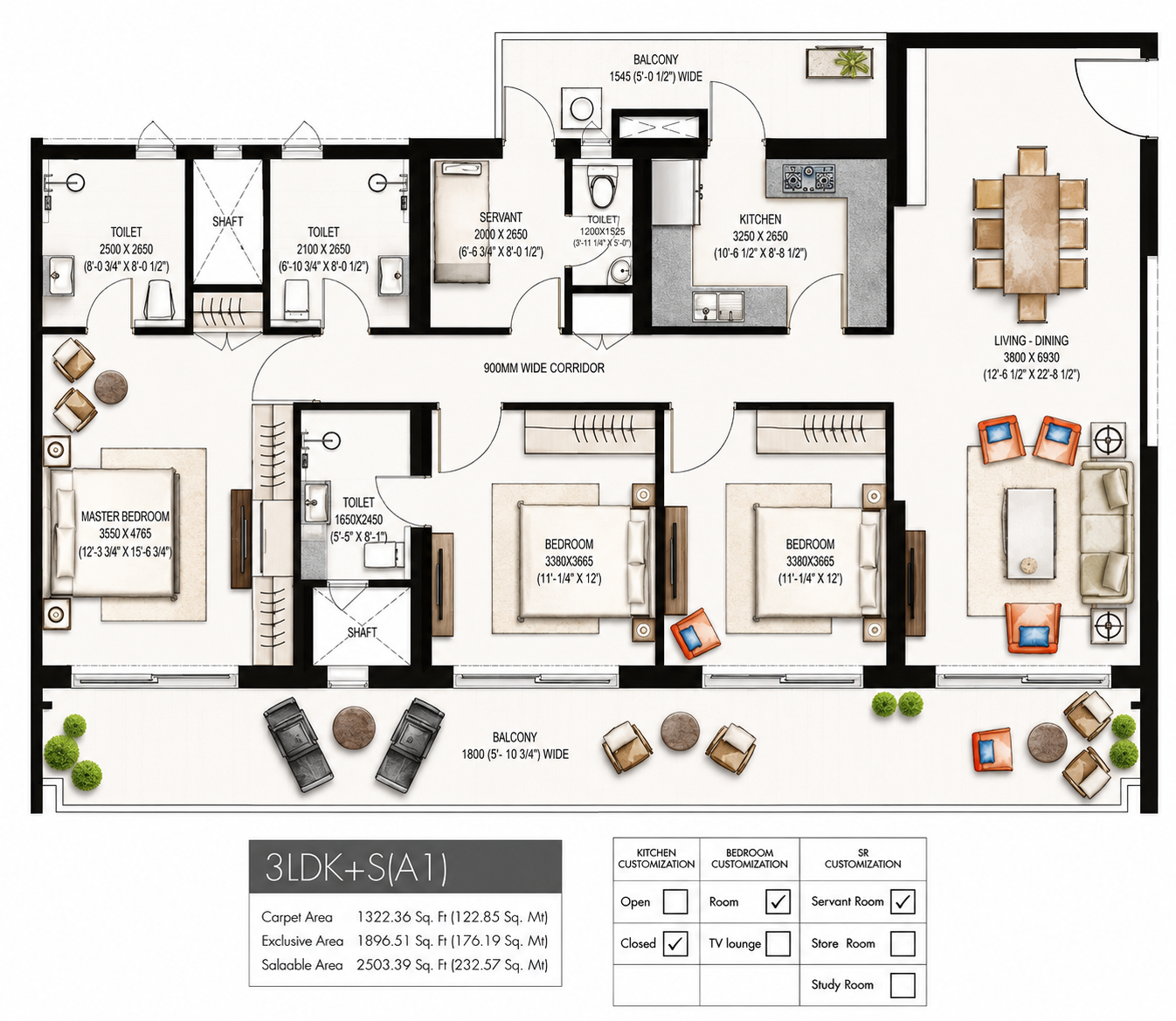 Krisumi WaterfallResidences — Floor Plan 1