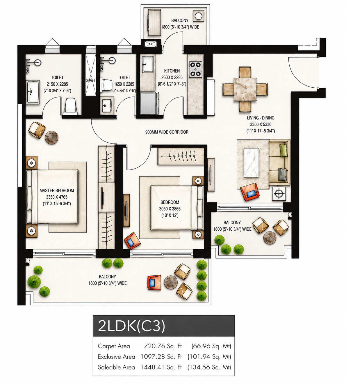 Krisumi WaterfallResidences — Floor Plan 3