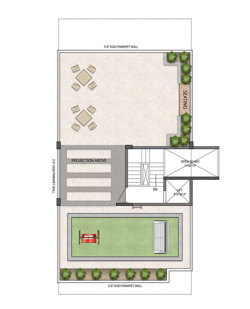 Landmark Avana — Terrace Deck & Plunge Pool