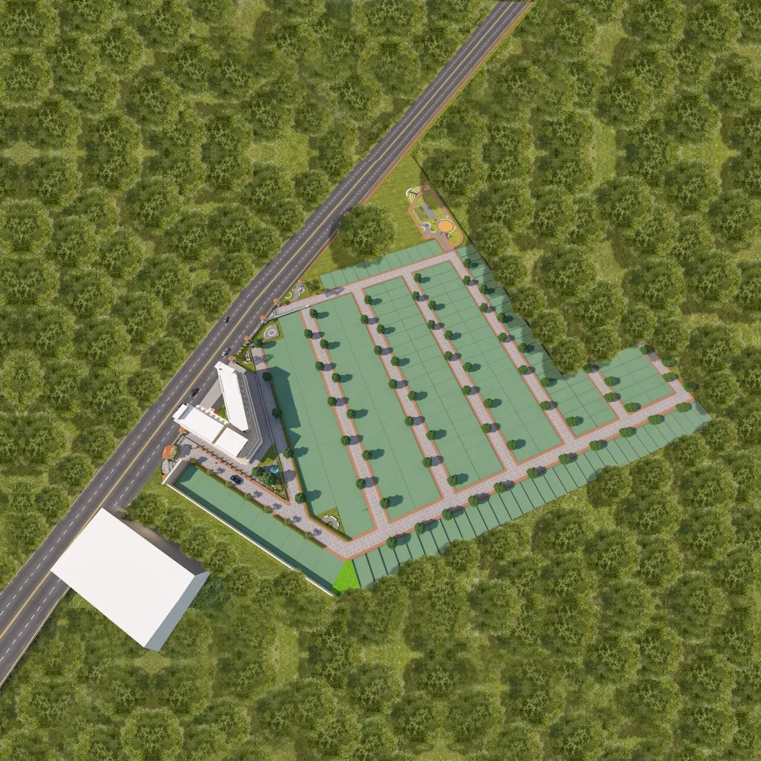 Green Valley-2 — Aerial Master Plan View