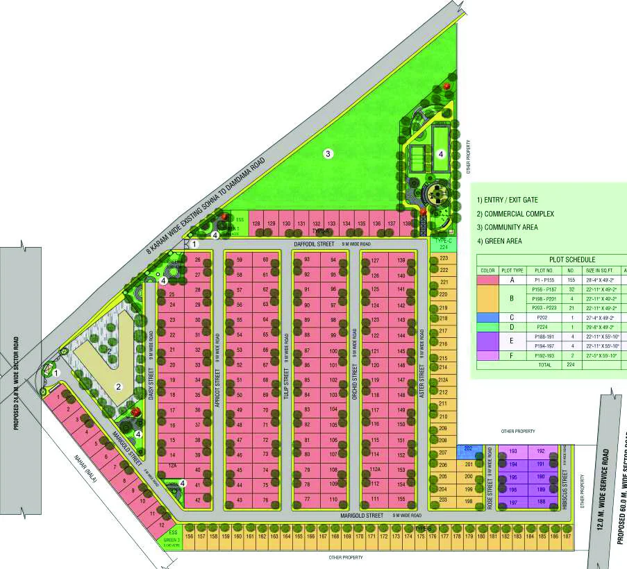 Green Valley-2 — Site Plan, Sector 6, Sohna