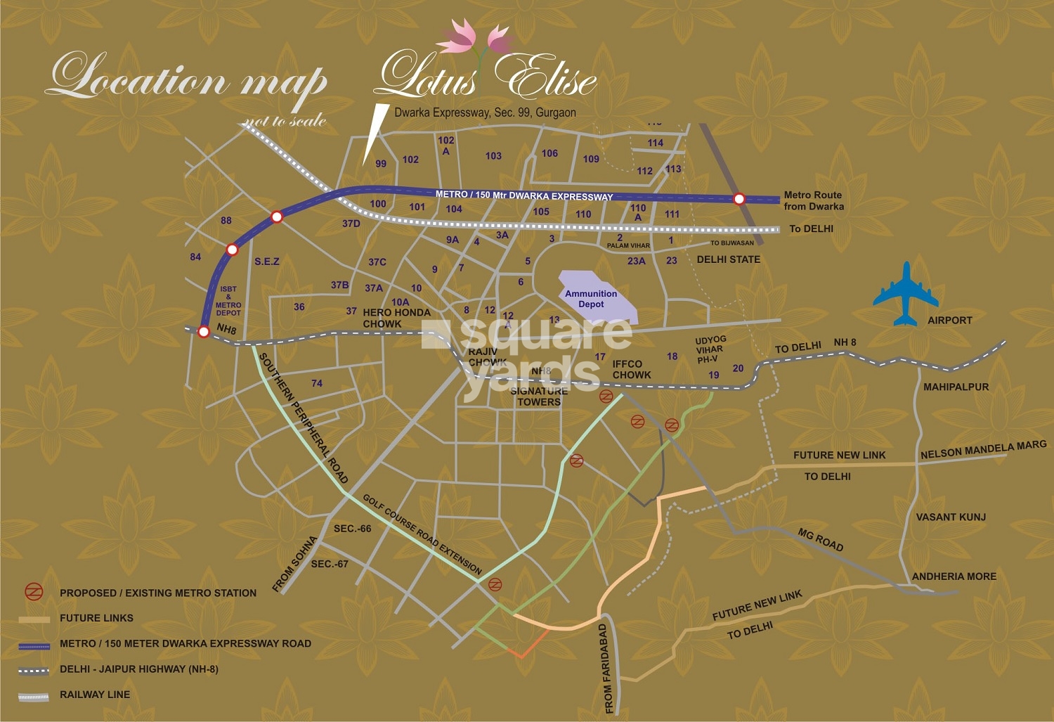Lotus Elise — Location Map, Sector 99