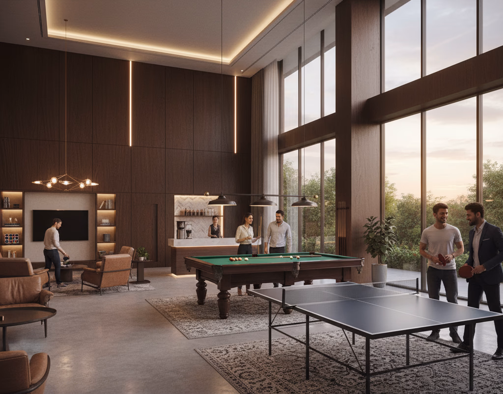 M3M Brabus Residences — Indoor Games Lounge
