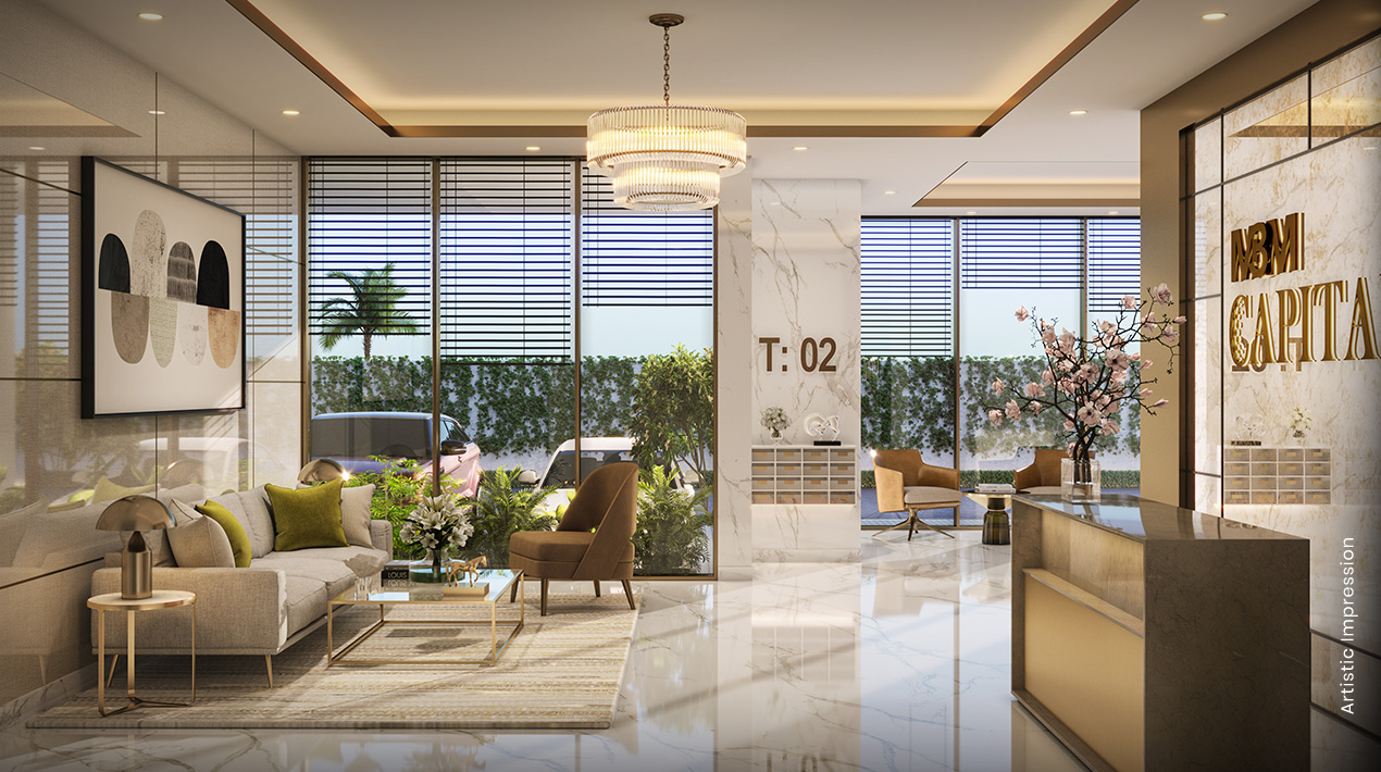 M3M Capital — Grand Lobby Entrance