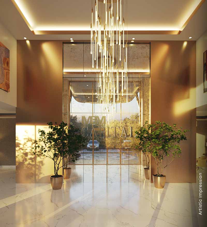 M3M Capital — Tower Lobby Interior