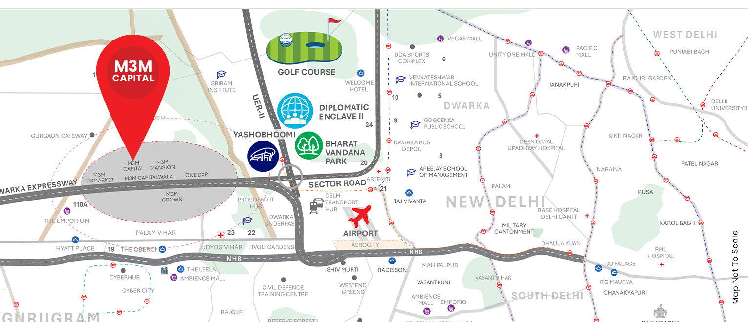 M3M Capital — Location Map