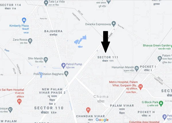 M3M Elie Saab — Location Map