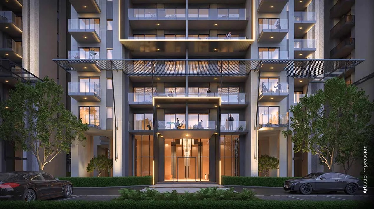 M3M Golf Hills — Tower Entrance Lobby