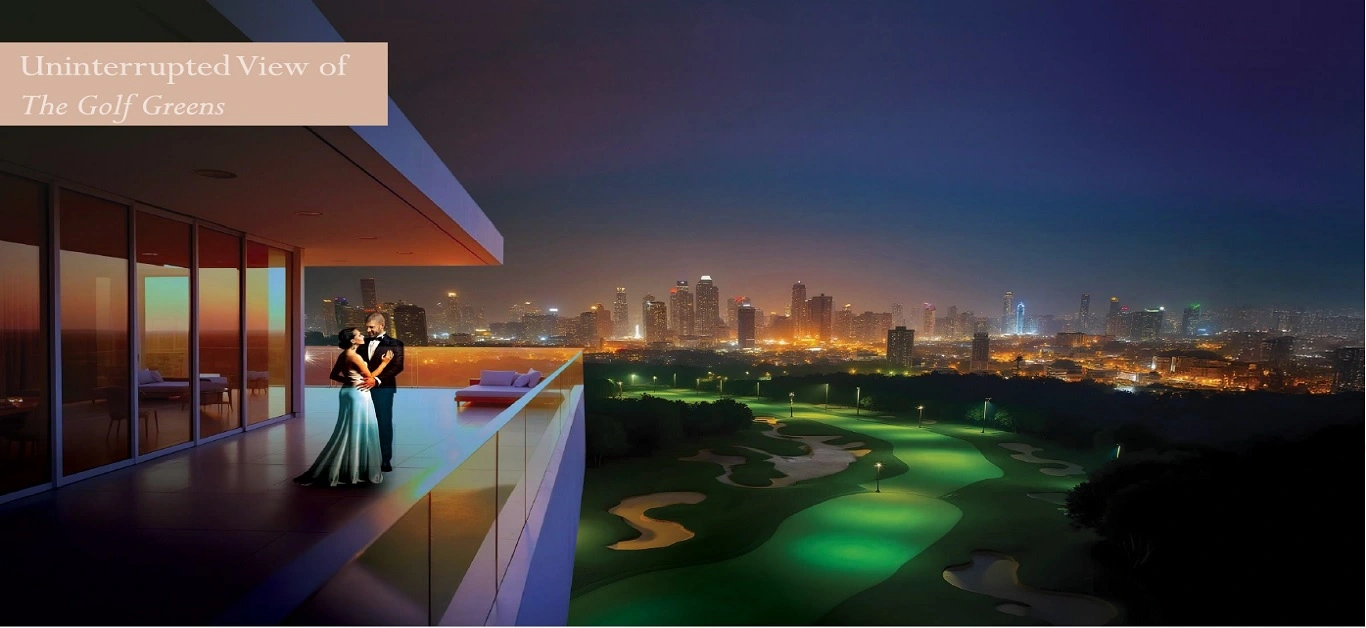M3M St. Andrews — Golf-Facing Balcony View