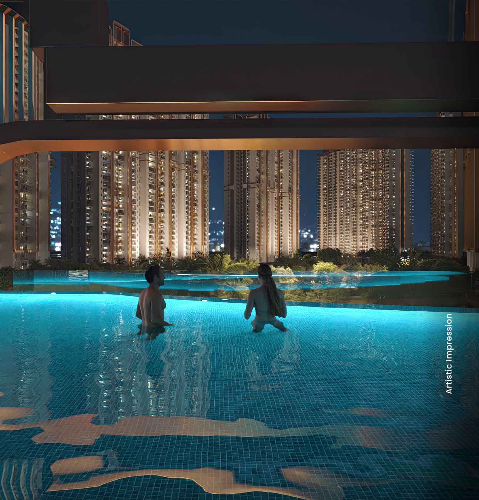 M3M St. Andrews — Infinity Pool (Artistic Impression)