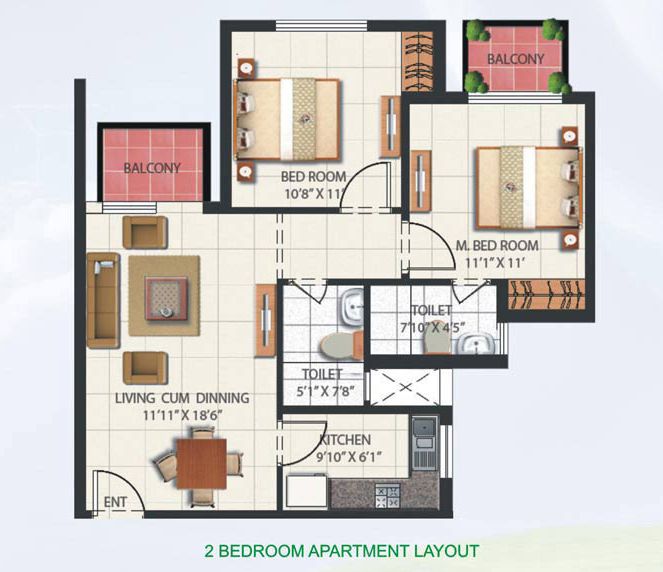 Mahindra Aura — Floor Plan 1