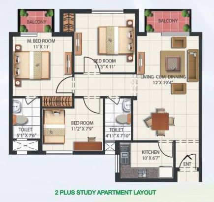 Mahindra Aura — Floor Plan 2