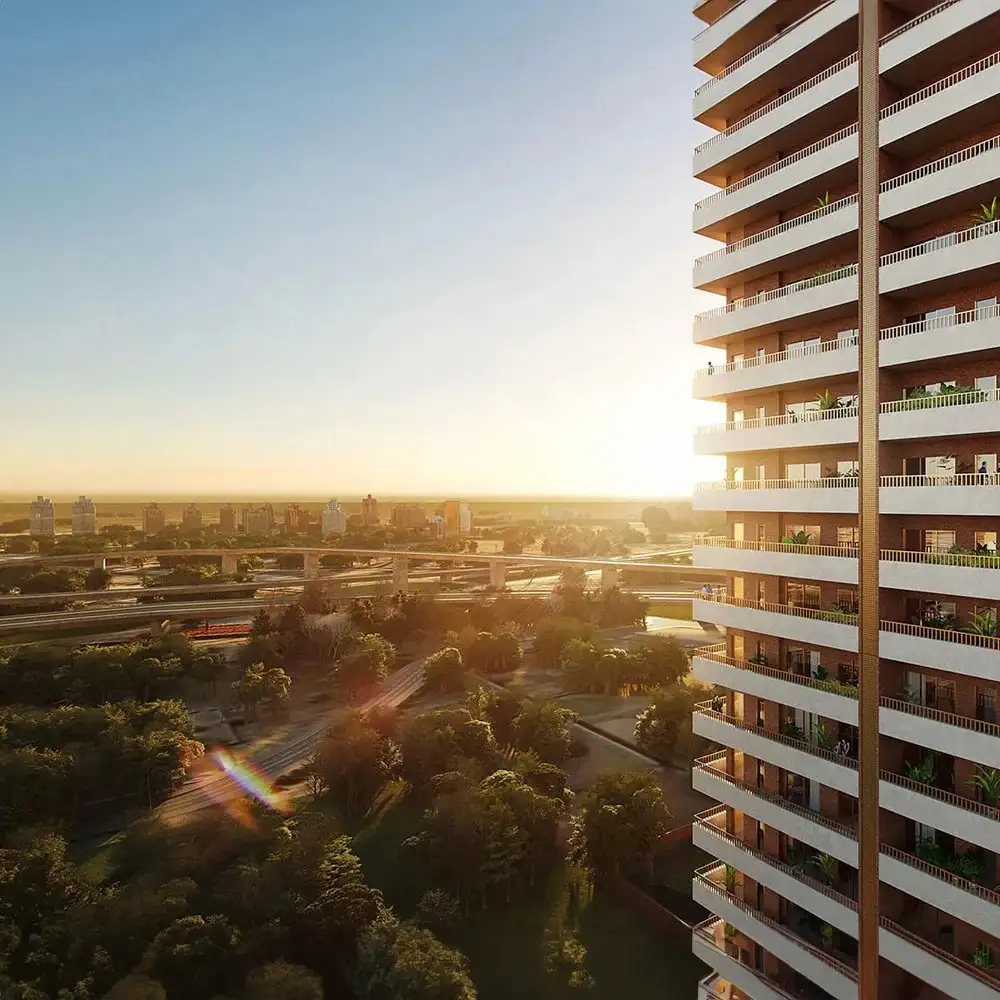 Private Balcony — Evening View