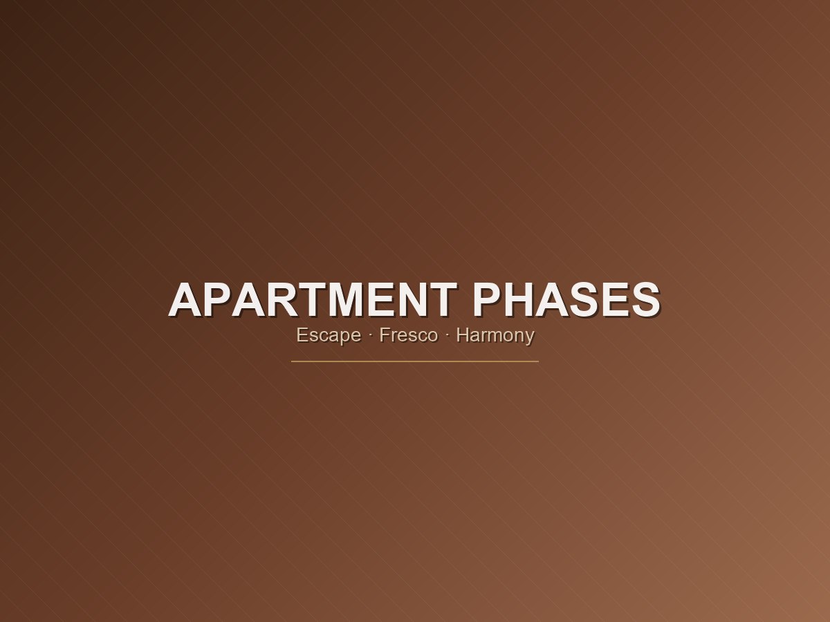 Nirvana Country — Apartment Phases — Escape, Fresco & Harmony