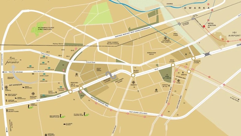 Orris Aster Court — Location Map, Sector 85