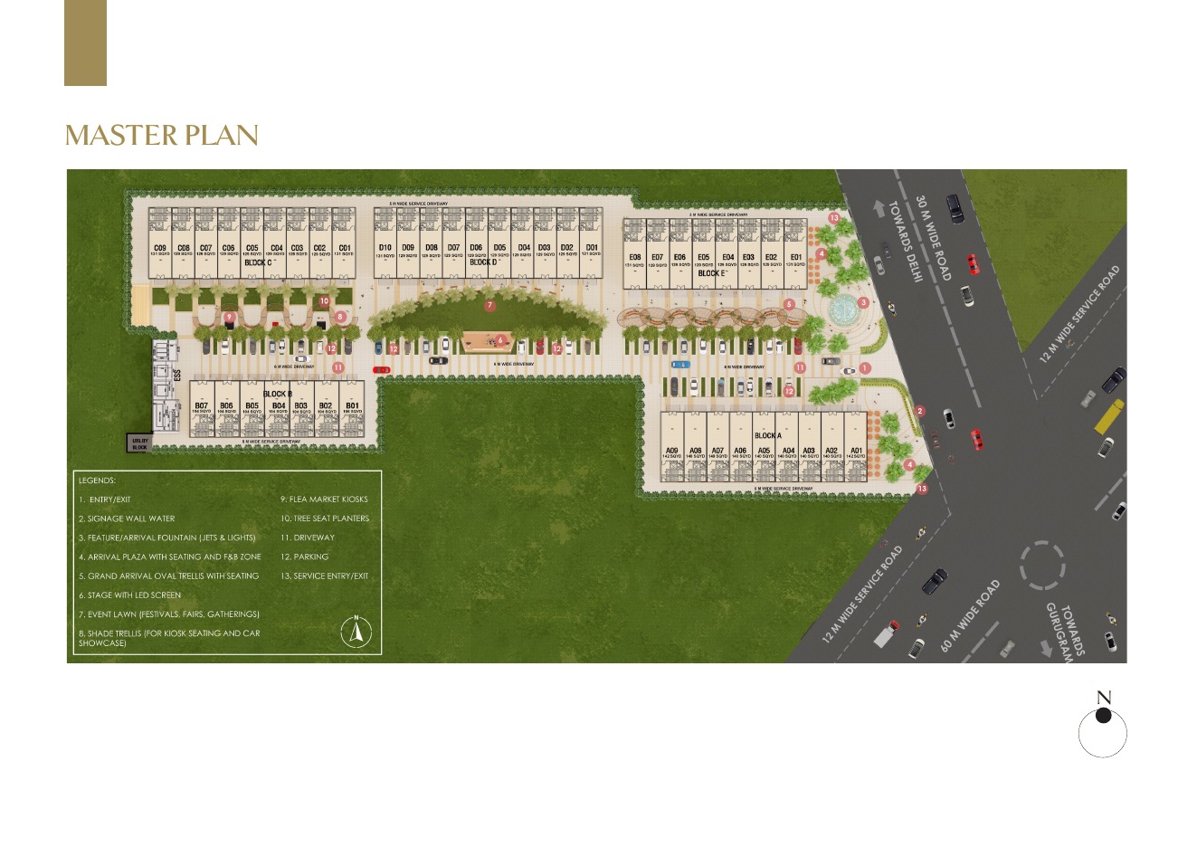 Paras Arcade 114 — Floor Plan 1