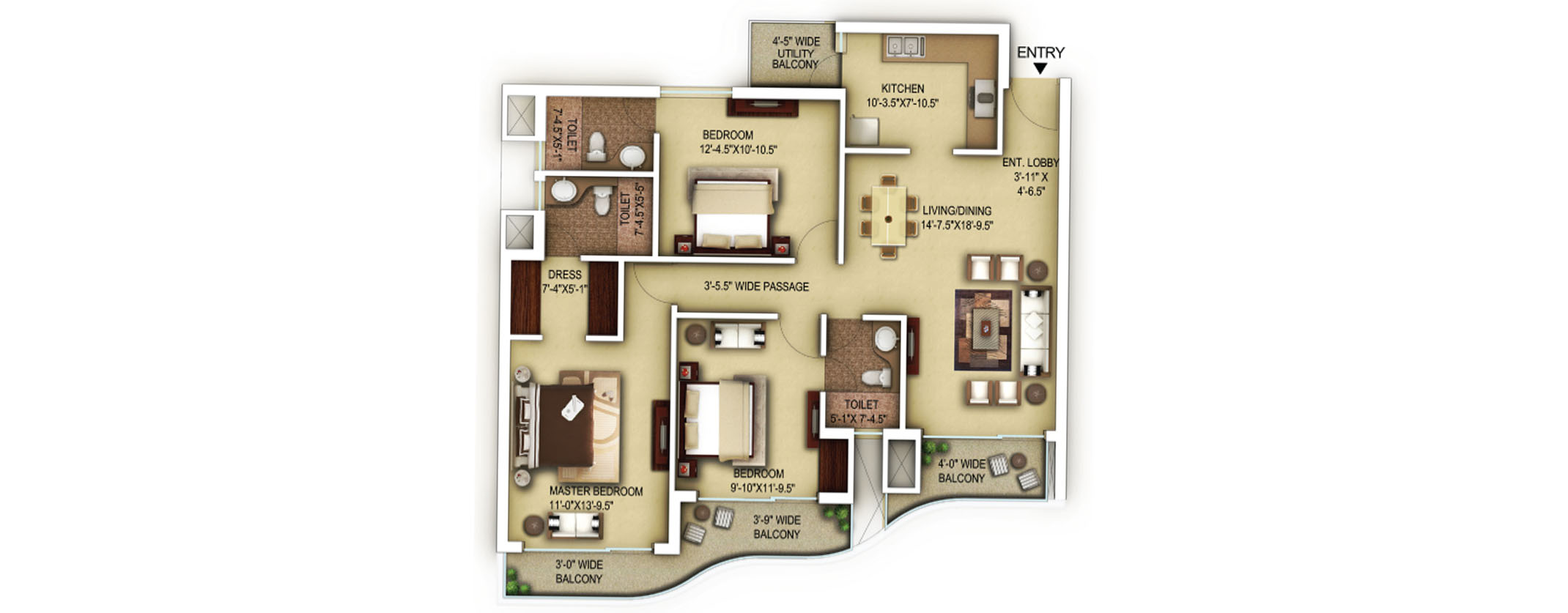 Paras Dews — Floor Plan 3