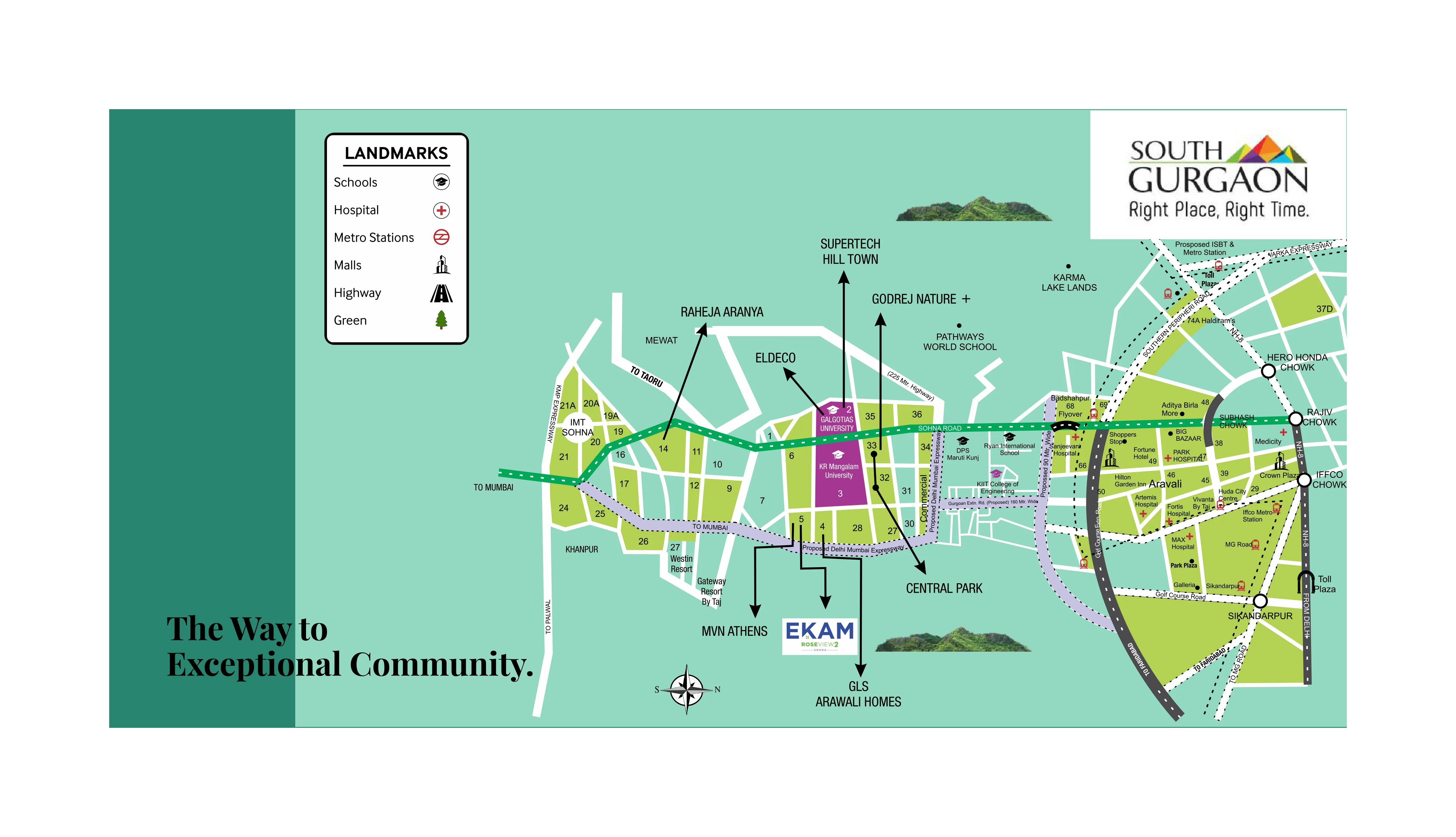 Paras Ekam — Location Map