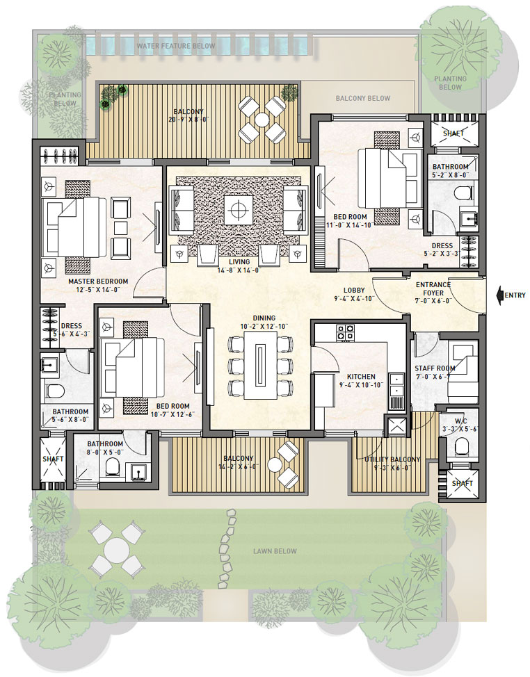 Puri Diplomatic Greens — Floor Plan 2