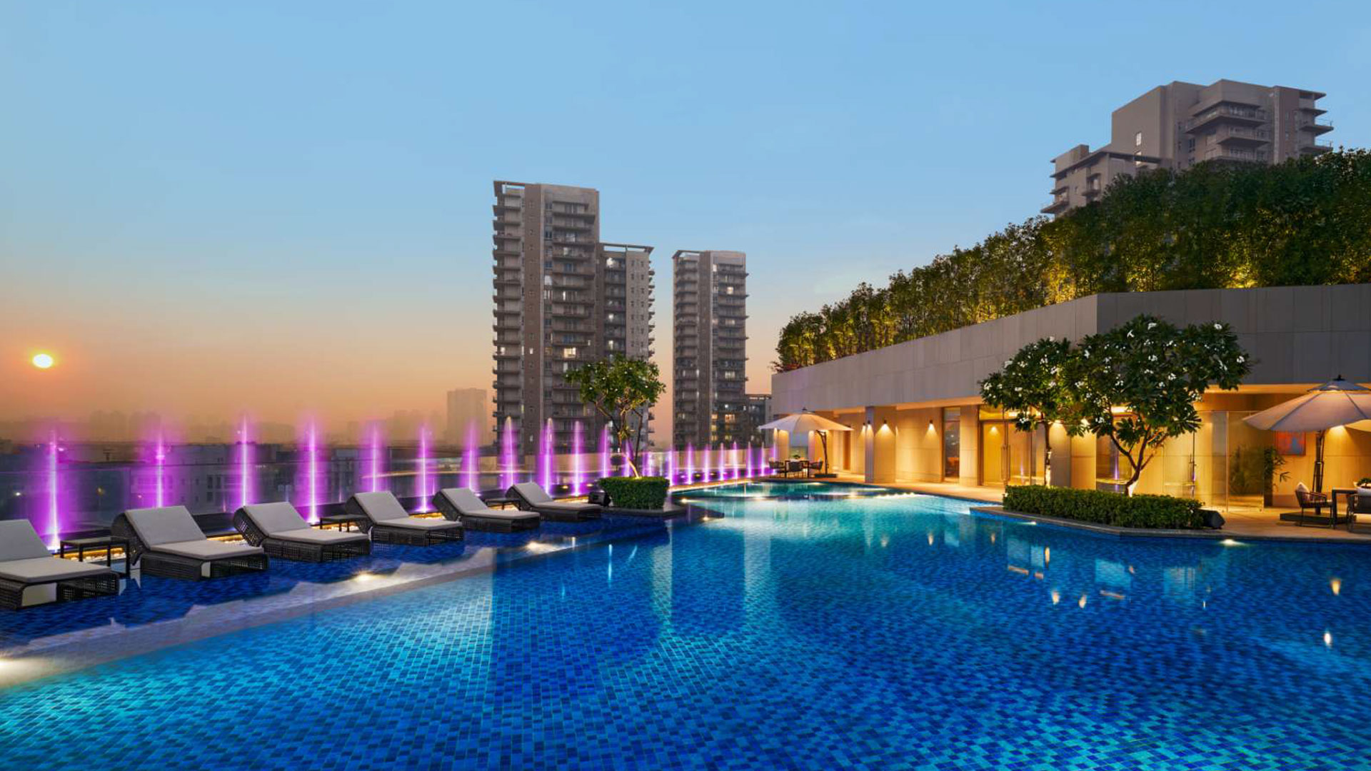 Puri Diplomatic Residences — Rooftop Pool Deck