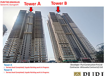 Puri The Aravallis — Tower A & Tower B — Under Construction, Sept 2026