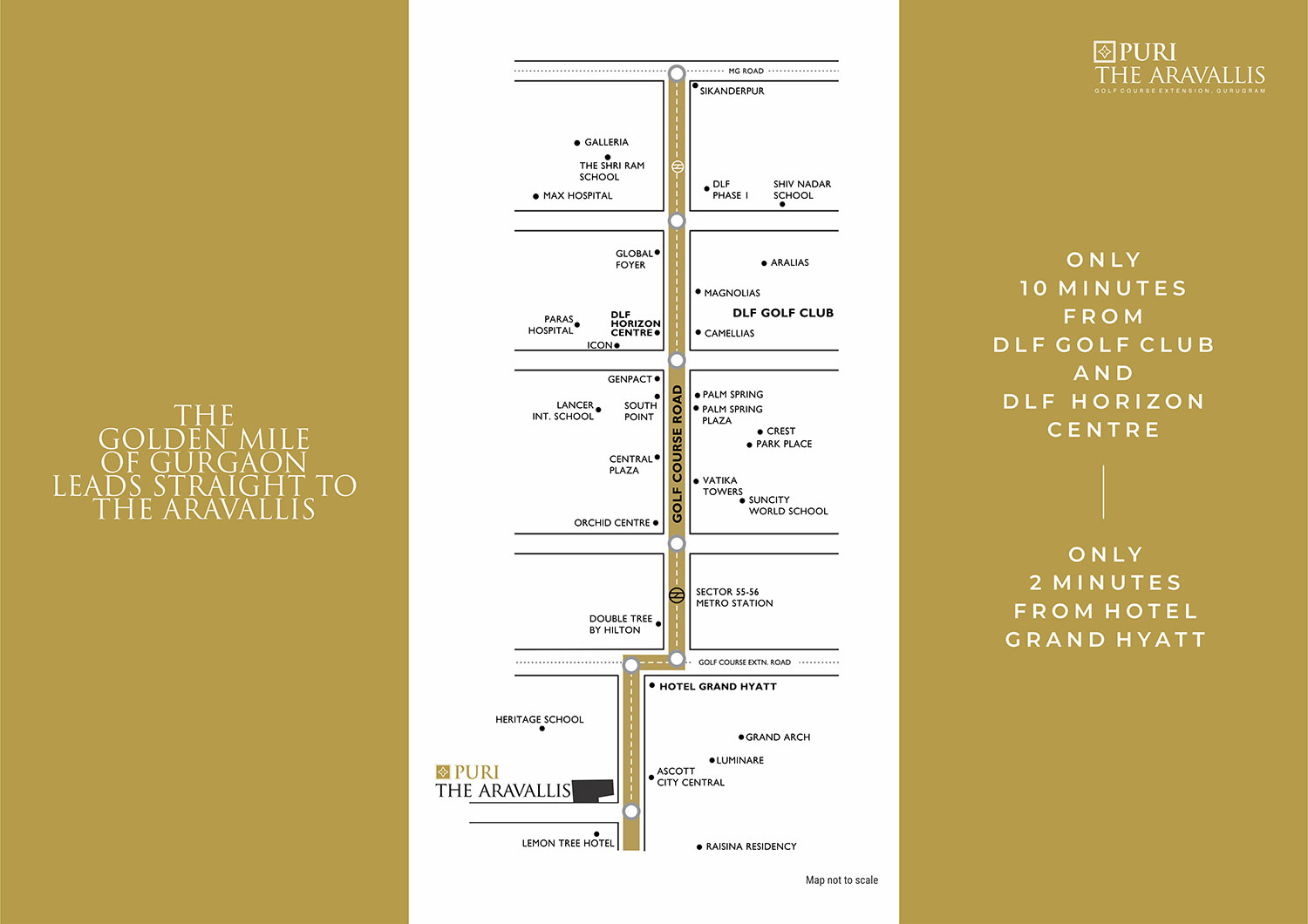 Puri The Aravallis — Location Map, Sector 61