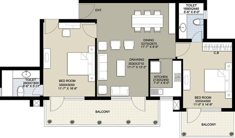 Raheja Navodaya — Floor Plan 2