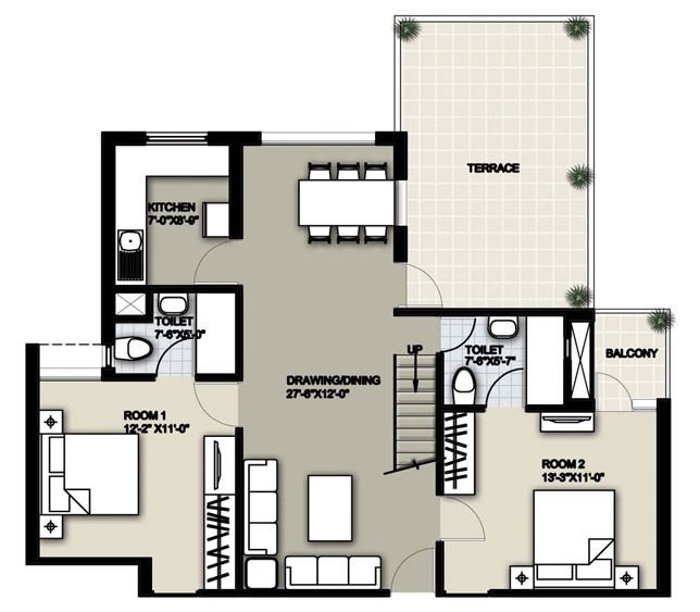 Raheja Sampada — Floor Plan 3