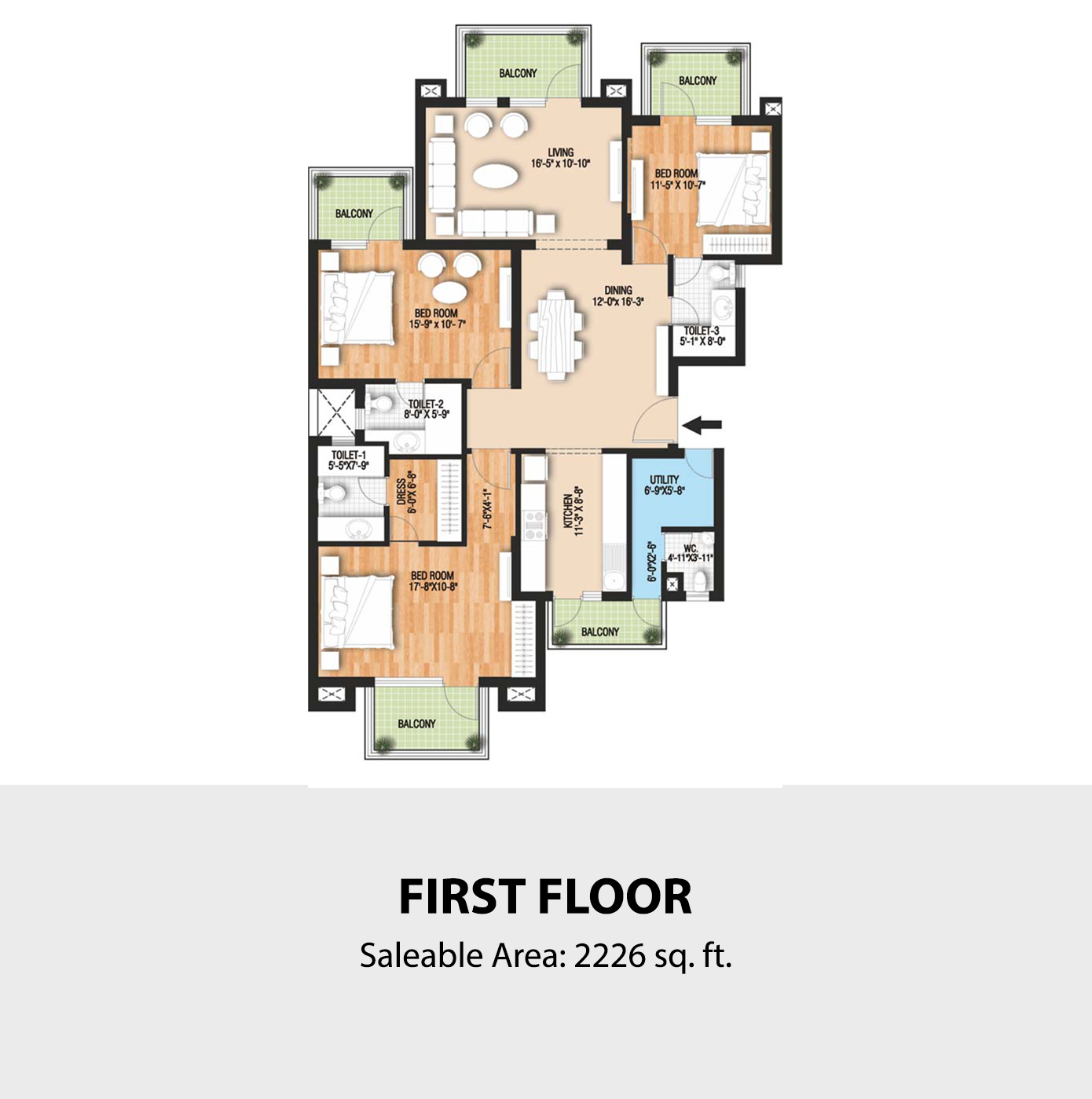 Raheja Vedaanta — Floor Plan 2