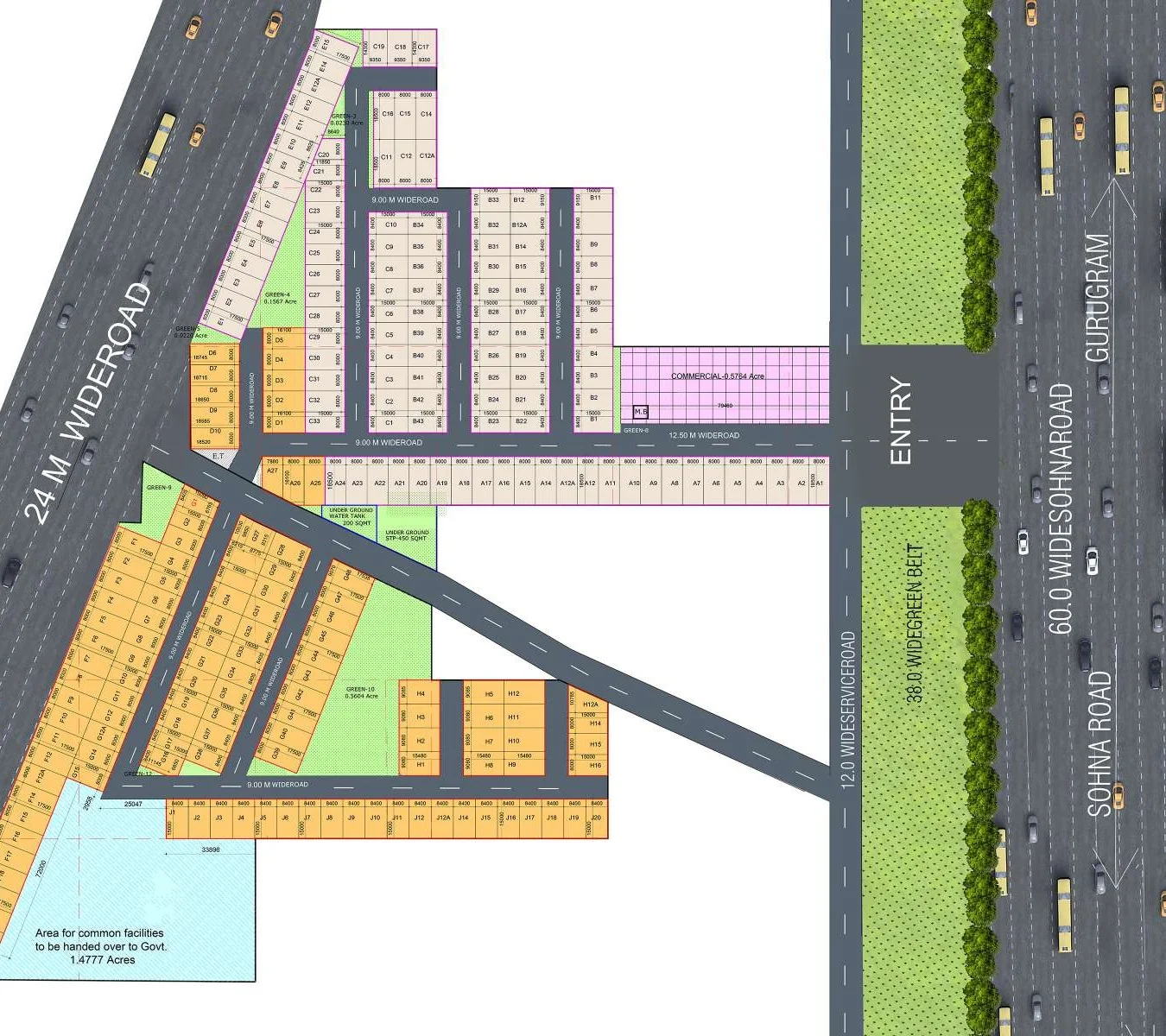 ROF Normanton Park — Site Plan, Sector 36