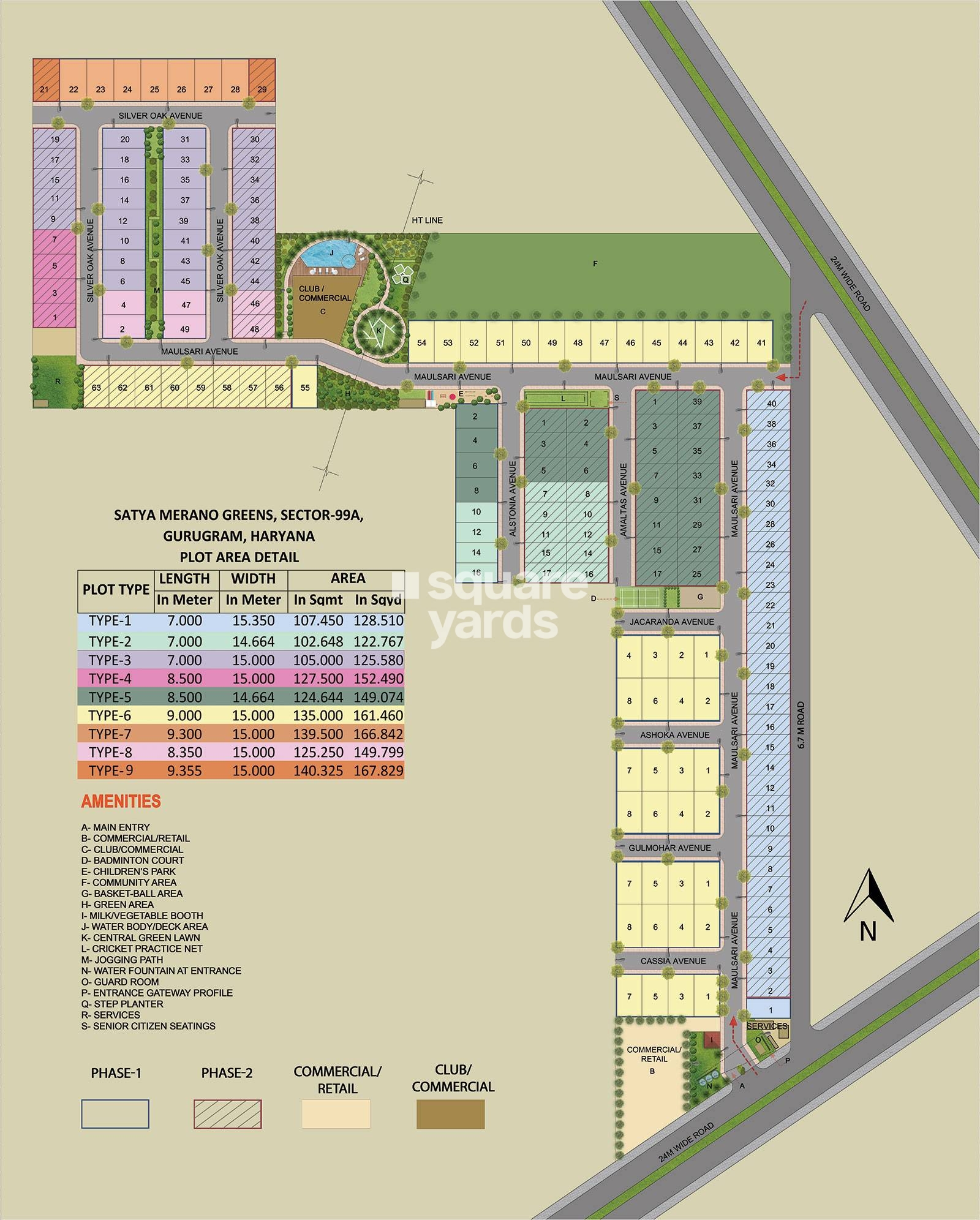 Satya Marino Greens — Master Layout Plan