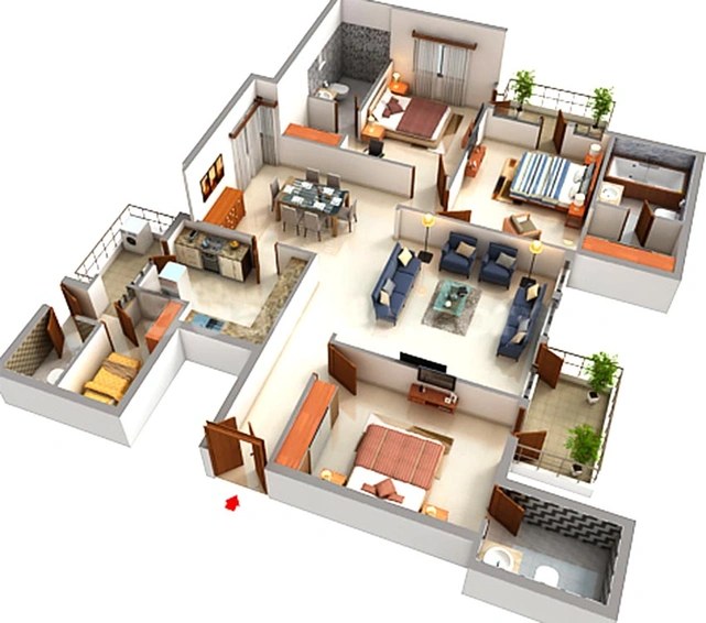 Satya The Legend — 3 BHK