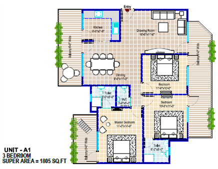 SBTL Caladium — Floor Plan 1