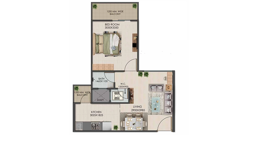Golf Greens 79 — Floor Plan 1