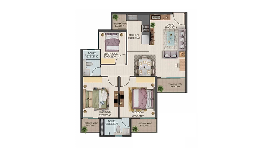 Golf Greens 79 — Floor Plan 4