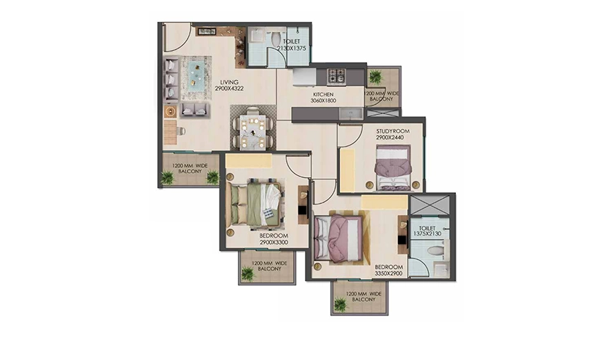 Golf Greens 79 — Floor Plan 5