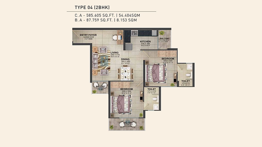 The Millennia 4 — Floor Plan 4