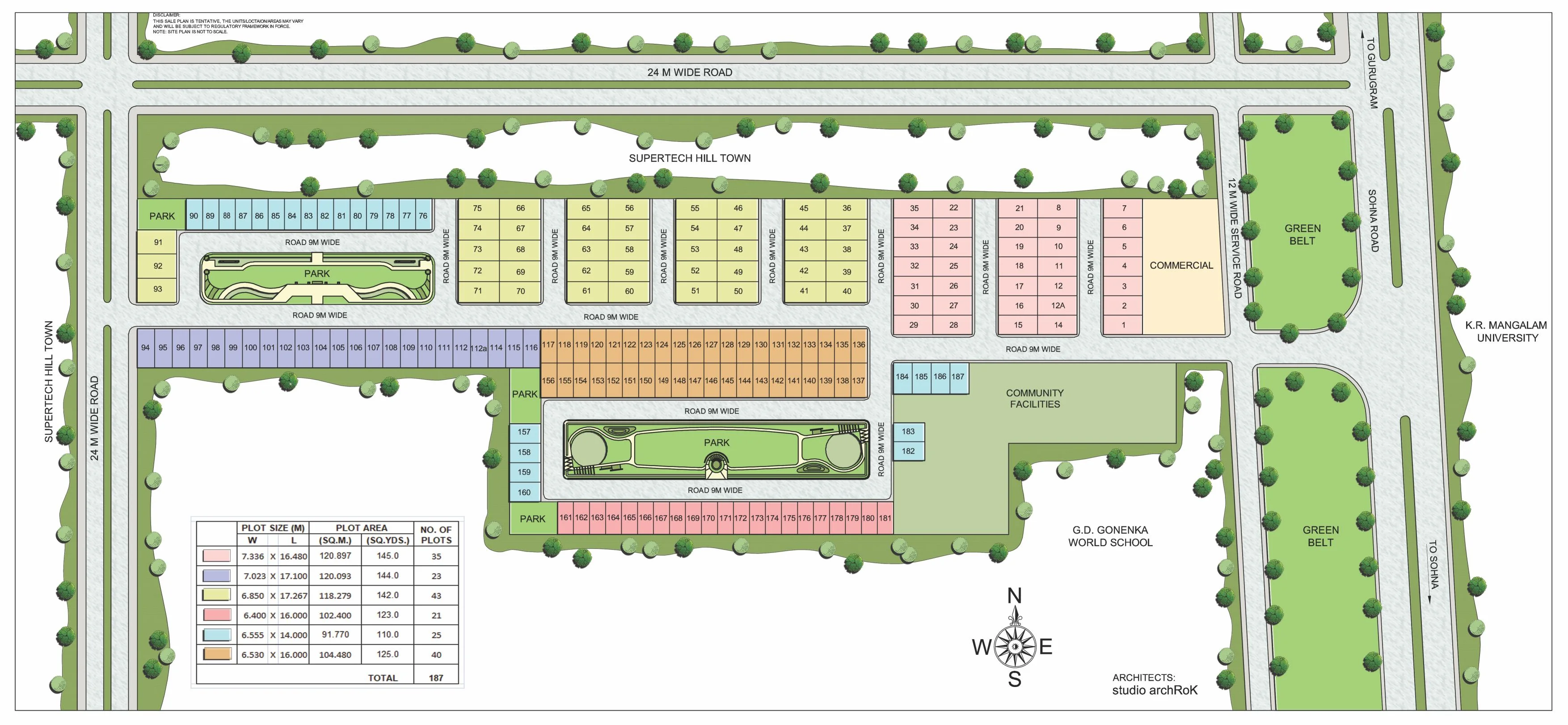 Shree Vardhman City — Site Plan, Sector 2 Sohna