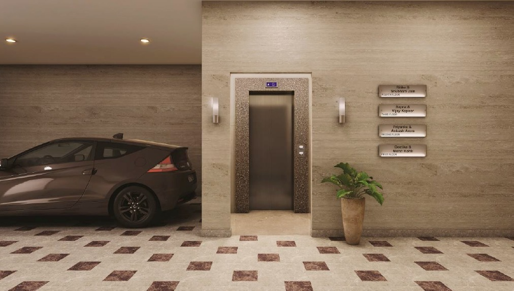 Signature Global City 92 — Lift Lobby